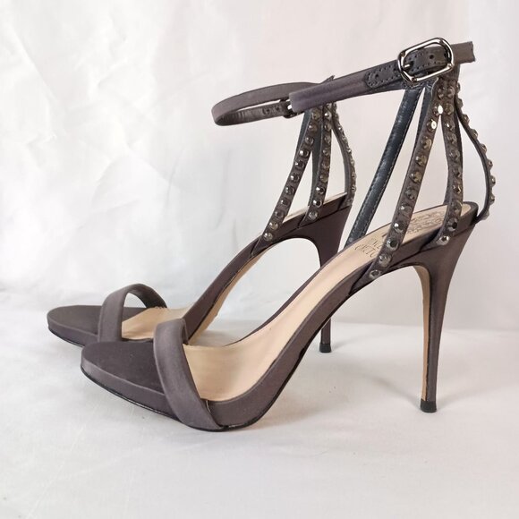 Vince Camuto Shoes - Vince Camuto Daphery Rhinestone Embellished Sandals Size 7 Gray NWOB